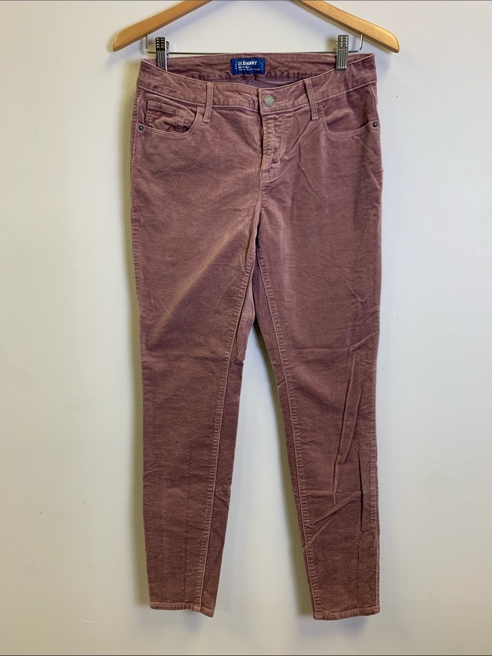 Old Navy Mauve Corduroy Rockstar Skinny Jeans